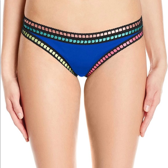 NWT La Blanca Threading Along Bikini Bottoms Sz 10 - Picture 1 of 6